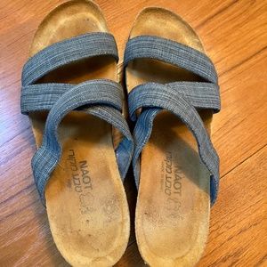 Naot denim strapped sandals ER 38